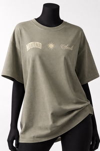 T-shirt en coton surdimensionné pour femme, imprimé graphique, coupe ample, style streetwear décontracté, col rond, épaules tombantes, tee-shirt tendance - Product Image 5