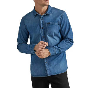 Chemise en jean pour homme de haute qualité, design OEM, coton, fabriquée au Pakistan, chemise en jean pour homme - Product Image 1