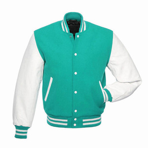 Veste de baseball personnalisée pour homme, imperméable et coupe-vent, avec logo brodé, style trucker, varsity, en polyester, pour le printemps, style streetwear - Product Image 1