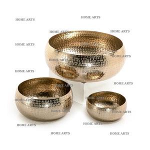 Juego de 3 Tazones de Aluminio para Frutas y Alimentos, Tamaño Personalizado, Forma Redonda, Tazón para Servir Alimentos del Mejor Exportador de la India - Product Image 3