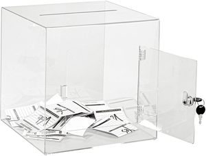 กล่องบริจาคอะคริลิคใสทันสมัยคุณภาพสูงทำจากอินเดียเฟอร์นิเจอร์เชิงพาณิชย์สำหรับความต้องการ - Product Image 4