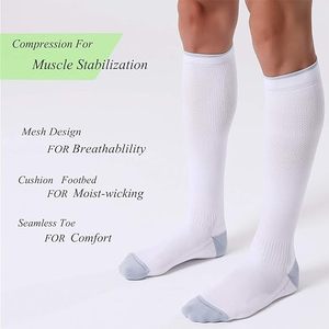 Calcetines de Compresión Deportivos Personalizados hasta la Rodilla, 20-30 mmHg, Soporte de Circulación, Transpirables - Product Image 4