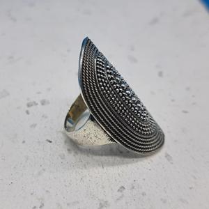 Antique Vintage Silver 925 Mandala Design Long Ring Fabricant de bijoux en gros avec diamant pour mariage - Product Image 3