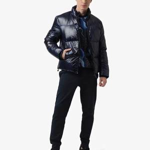 Veste matelassée pour hommes entièrement personnalisée et imperméable coupe-vent matelassée en duvet d'extérieur mode Slim Fit vestes d'hiver en gros OEM ODM - Product Image 4