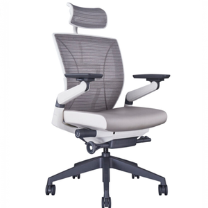 ErgoChair Plus Modern Contemporary Office <b>Chair</b> Adjustable Headrest Ergonomic Design Featuring PU Fabric Aluminium Plastic - Product Image 1