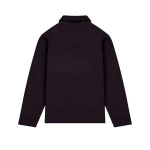 เสื้อโค้ทสีดำสำหรับผู้ชายเสื้อนอกแบบเรียบง่ายมีกระดุมด้านหน้าปกคอเสื้อเข้ารูปปกติและทันสมัยในเมือง - Product Image 6