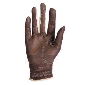 Gants d'équitation d'hiver durables en cuir/élasthanne avec sangle de poignet antidérapante et réglable - Couleurs et tailles personnalisées - Product Image 3