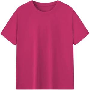 Vêtements de travail décontractés personnalisables pour hommes grande taille T-Shirt en polyester/coton à manches courtes col en V Vêtement teint avec logo culturel - Product Image 1