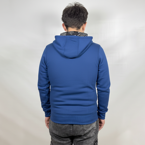 Sweat à capuche zippé pour homme de haute qualité, brodé, style streetwear thermique d'hiver, épaules tombantes, motif uni, basiques - Product Image 5