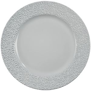 Plaque de chargeur gris clair avec bordure en treillis maure texturé en relief - Product Image 1