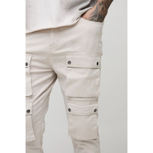 Conception personnalisée de pantalons cargo à fermeture éclair pour hommes avec jambes détachables tissu durable et fourniture en gros disponible pour les commandes en gros - Product Image 3
