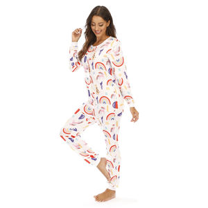 Haute qualité rose éponge coton Onesies col rond imprimé motif solide peigné qualité tricoté avant fermeture éclair Style - Product Image 3