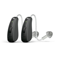 Audífono Bluetooth GN para ReSound de 8 Canales, Color Beige, Modelo KEY 361 RIE Recargable para Personas con Pérdida Auditiva