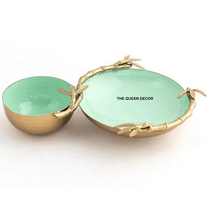 Bol en métal aluminium fait à la main, finition cuivre, dernière demande, haute qualité, plat à servir pour les chips et le dip, plat à collation - Product Image 3