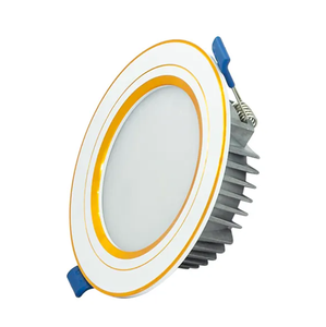 Downlight LED minimalista moderno de aluminio de 90mm con borde dorado, gran valor para la oficina en casa, fabricado en TLC Vietnam - Product Image 6