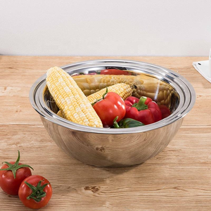 Ensemble de bols en acier inoxydable écologiques en gros, plusieurs tailles, design emboîtable, pour les fêtes, mélange de fruits et de salades, bols de service - Product Image 3