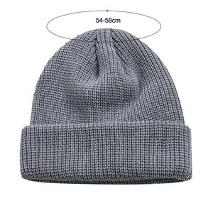 Winter Season <b>Beanies</b> with Thick Ribbed Design OEM Logo Custom <b>Beanie</b> Caps New Design Foldable <b>Wool</b> Winter Hat - Product Image 3