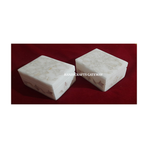 MOP hecho a mano para bebé nuevo superventas anillo Natural collar Almacenamiento de seguridad producto de mármol madre de perla incrustaciones joyero - Product Image 1