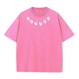 เสื้อยืดผ้าฝ้ายฟอก100% วินเทจของผู้ชายเสื้อฮิปฮอปสตรีทพิมพ์ลายอนิเมะลำลองฤดูร้อนแขนสั้นย้อมคุณภาพสูง - Product Image 2