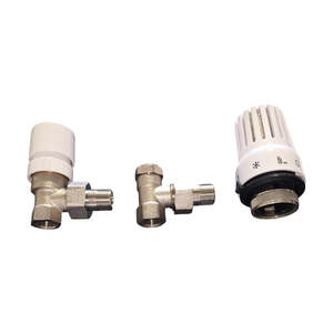 HM Electric <b>Thermostatic</b> Valve Nickel Plated Brass Ball Structure Radiator Connection 3/8 <b>Thermostatic</b> Head Water <b>Control</b> Energy - Product Image 4