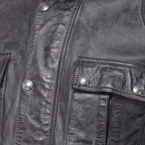 เสื้อแจ็คเก็ตหนัง PU ของผู้ชายคอลเลคชั่นฤดูหนาวดีไซน์แบบกำหนดเองได้ - Product Image 6