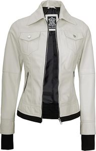Stylish Comfortable Women's Genuine Lambskin <b>Leather</b> <b>Jacket</b> Custom Made Hooded Design Outerwear Woven Top Quick Dry Windproof - Product Image 3