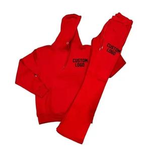 Ensemble survêtement et sweat à capuche avec logo 3D Y2k Survêtement pour homme Survêtement personnalisé pour homme Ensemble 2 pièces avec imprimé bouffant Pantalon de survêtement évasé - Product Image 5