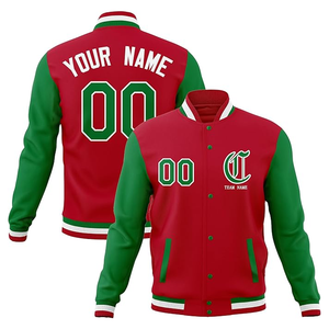 Chaqueta Cortavientos de Béisbol Varsity con Cuello Alto de Lona Personalizada de la Mejor Calidad al por Mayor para Adultos y Jóvenes - Product Image 1