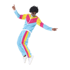 Custom Retro <b>80s</b> 90s Men Heavyweight Solid Tracksuit Windbreaker <b>Jacket</b> Jogger Pants Trackstar OEM Private Label - Product Image 3