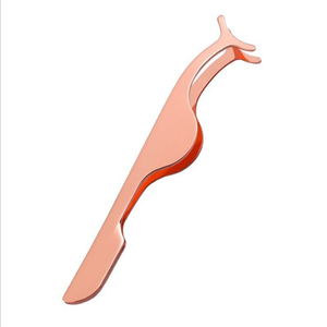 Pince à cils rose personnalisée en stock Outil de beauté de qualité en acier inoxydable - Product Image 6
