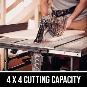 Sierra de Mesa Eléctrica Portátil de 15 Amperios y 10 Pulgadas con Soporte Plegable Incluido - Product Image 3