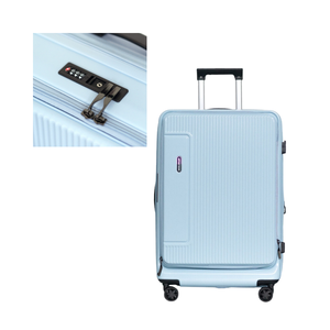 Nueva llegada Travelking 8088 maletas de carcasa dura Abs Pc cómoda maleta de aluminio Interior 360O ruedas giratorias Hung Phat - Product Image 1