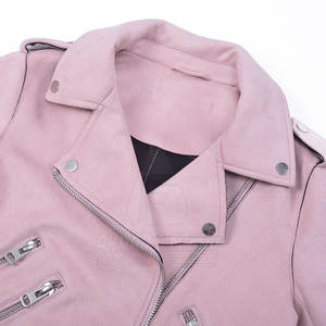 Chaqueta de Cuero de Gamuza para Mujer - Diseño Tejido Elegante para Invierno, Ecológica y Transpirable para Uso Casual y al Aire Libre - Product Image 4