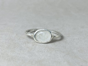 Bague en argent sterling gitane avec lunette en pierre de lune arc-en-ciel pour femme unisexe - Product Image 3