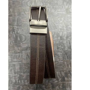 Cinturón Reversible de Cuero Genuino para Hombre al por Mayor, Estilo Casual de Negocios con Hebilla Giratoria - Product Image 2