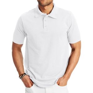 เสื้อโปโลสำหรับผู้ชายเสื้อเชิ๊ตโปโลเข้ารูปแบบครึ่งแขนใส่สบายเนื้อผ้าถักน้ำหนักเบาลายพื้นโลโก้ตามสั่ง100% - Product Image 6