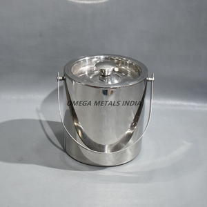 Cubo para Bebidas Ovalado de Acero Inoxidable, Elegante y Portátil, con Asas Laterales, Minimalista, Eficiente Energéticamente y Estético - Product Image 4