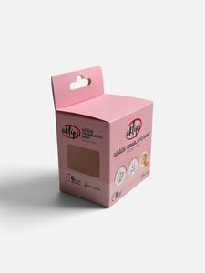 Caja de embalaje personalizada para cinta de senos con pestaña troquelada, cartón plegable de cartón corrugado con logo personalizado - Product Image 3
