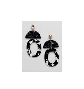 Pendientes de Resina Epoxi para Mujer, Joyería de Moda para Fiesta y Compromiso, Pendientes de Aro de Resina de Alto Pulido, Calidad Superior - Product Image 4