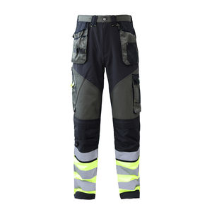 Vêtements de travail Sécurité Construction Porter Pantalon Bandes Réfléchies De Haute Qualité Multi Poches Cargo Pantalon Hi Vis - Product Image 1