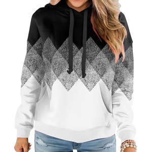 Sweat-shirt à capuche pour femme Streetwear à épaules tombantes, en molleton de coton lourd et surdimensionné, pull-over pour femme - Product Image 2