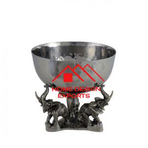 Plateau décoratif en forme de plaqué or pour mariage et fête Plateau décoratif en feuille d'aluminium décor éléphant 2024 tendance - Product Image 1