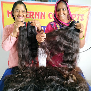 100% cheveux vierges bruts alignés sur les cuticules pas cher aucune perte vendeur naturel faisceau ondulé temple indien extensions de cheveux humains - Product Image 6