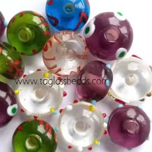 Stock à vendre 8mm cristal au chalumeau rond perles en vrac combinaison de couleurs pour la fabrication de bijoux de mode perles de verre de qualité supérieure - Product Image 1