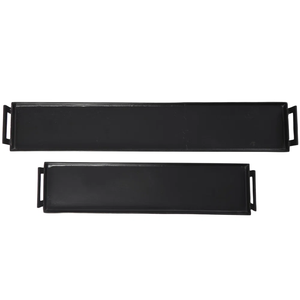 Cuenco de postre de Metal negro duradero de lujo moderno hecho a mano, mango de Metal dorado, organizador de alimentos decorativo de mesa de tamaño personalizado para - Product Image 2