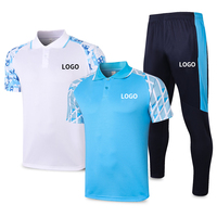 Maillots de football personnalisés avec logo d'équipe, ensembles de maillots de football sublimés unisexes à manches courtes, imprimés, respirants et à séchage rapide