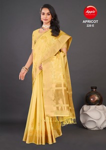 Khadi Saree de lino bordado de primera calidad en suave transpirable y elegante Ideal para celebraciones de verano Fiestas y reuniones étnicas - Product Image 6