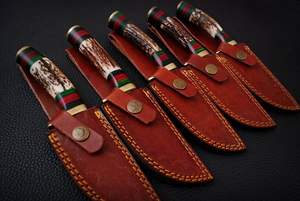 Cuchillo de Caza ZR Personalizado OEM, Cuchillo de Supervivencia SK6 con Mango de Madera, Hoja Fija, Cuchillo Desollador - Product Image 4