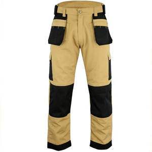 Pantalones de trabajo de alta visibilidad para hombre, con logotipo y diseño personalizados, pantalones de seguridad de poliéster con franjas reflectantes, precio razonable - Product Image 4