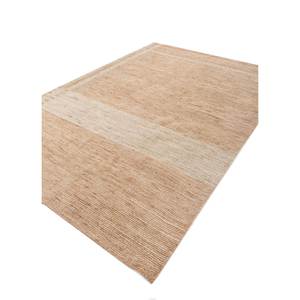 พรมขนสัตว์ทำมือสีเบจและสีน้ำตาลลายทางและลายแบบนามธรรมสำหรับห้องนั่งเล่น ห้องโถง รุ่น Teen-Jean Hwl-149 - Product Image 2